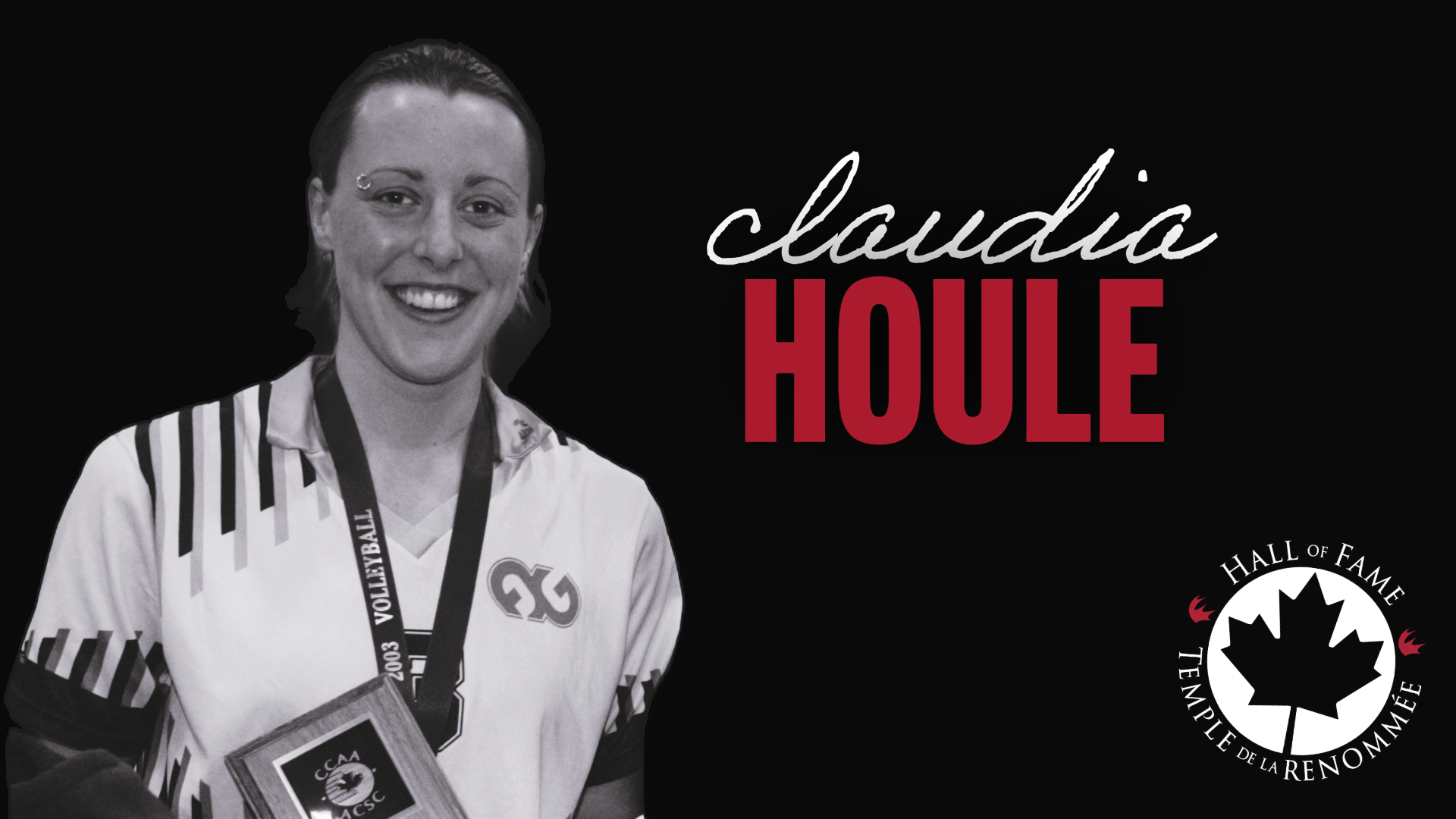 Claudia Houle Inducted into the CCAA Hall of Fame