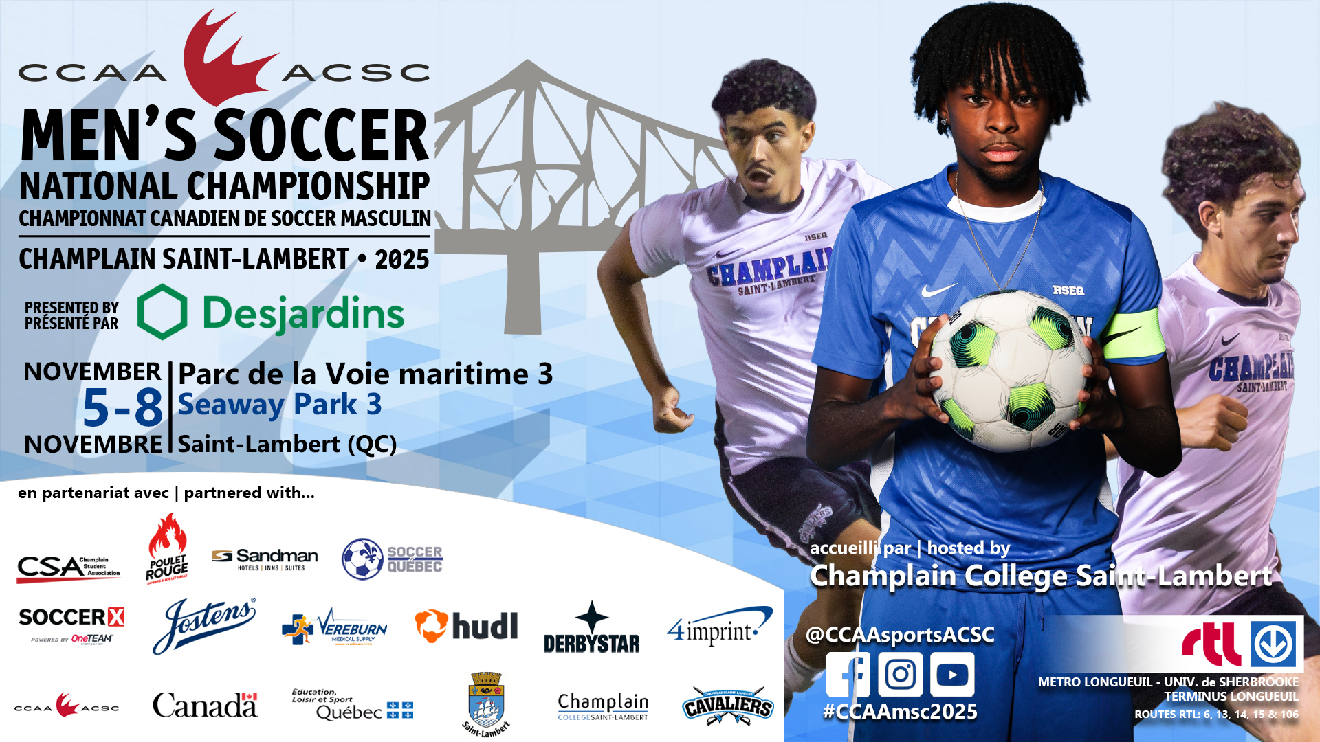 2025 CCAA Men's Soccer Quarterfinals presented by SoccerX