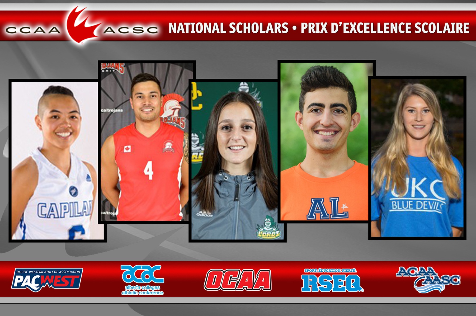 2016-17 CCAA National Scholar Award recipients