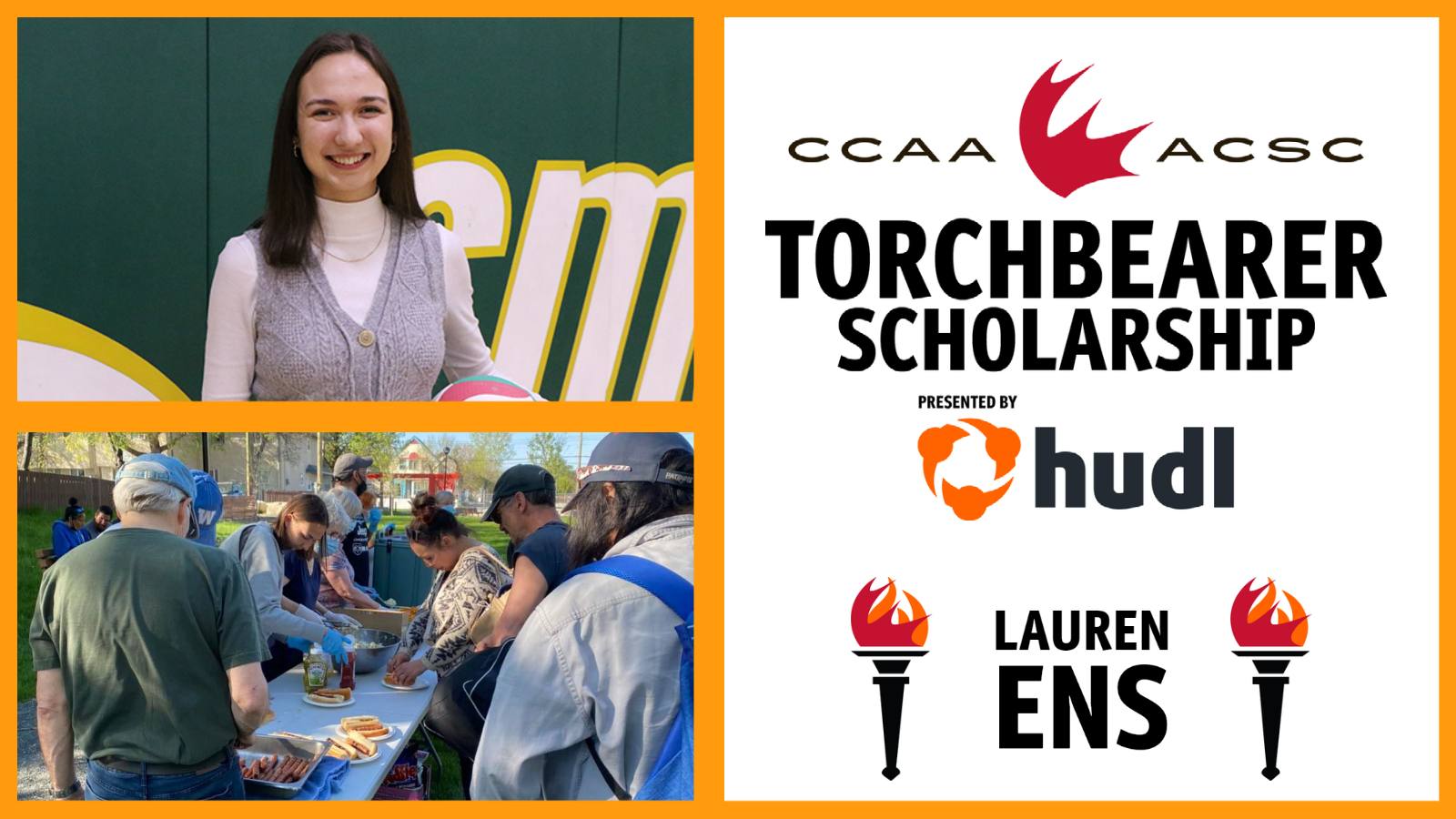 Lauren Ens is a CCAA Torchbearer