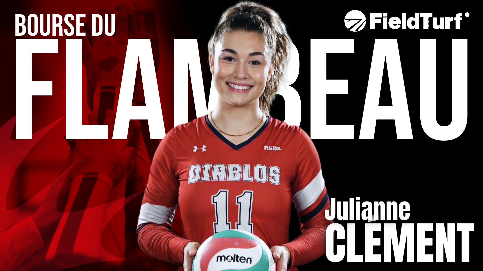 Trois Riviere's Julianne Cl&eacute;ment named CCAA Torchbearer, presented by FieldTurf