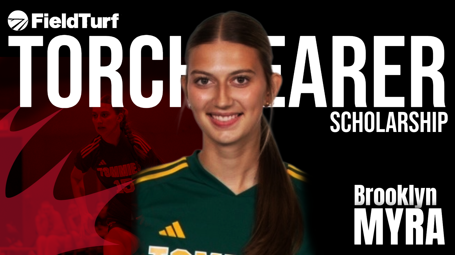 STU's Brooklyn Myra named CCAA Torchbearer Scholarship recipient, presented by FieldTurf