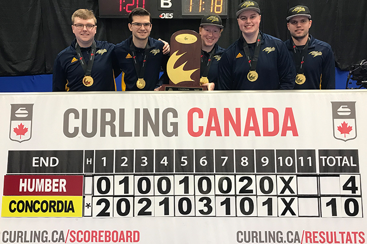 Concordia Thunder rolls to CCAA Curling Canada Championship