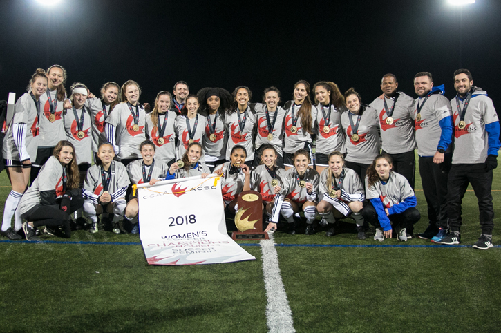Cavaliers dethrone &Eacute;lans for first CCAA Women's Soccer title